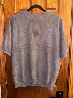 Textured Short-Sleeve Top